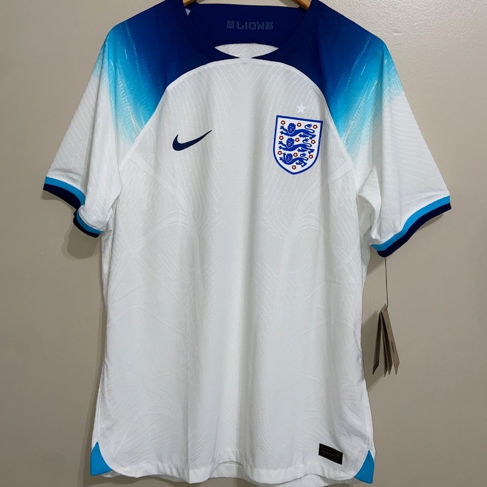 Nike England 22/23 Official Vapor Match Home Soccer Jersey Mens L DN0623-100 NEW